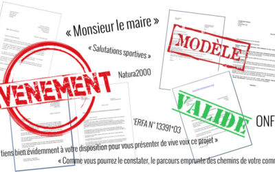 Les modèles de lettres et les documents pour organiser une course
